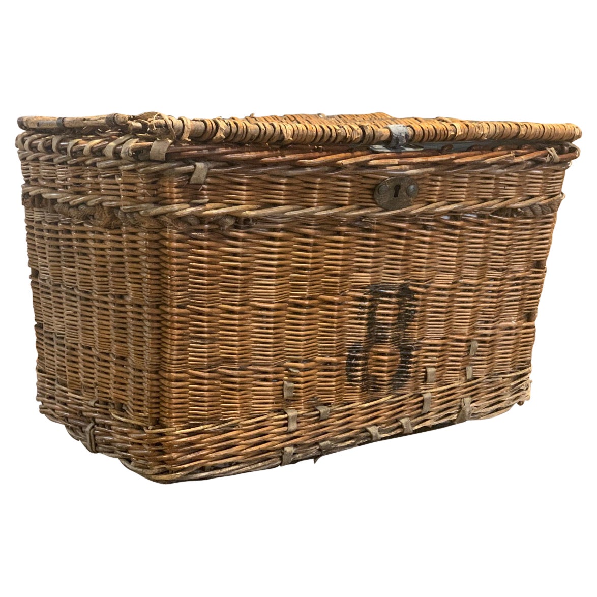 Large Victorian Wicker Basket