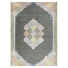 Nazmiyal Collection Vintage Inspired Swedish Kilim Rug.