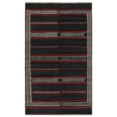 Vintage Afghan Tribal Kilim with Red-Brown Geometric Patterns, from Rug & Kilim