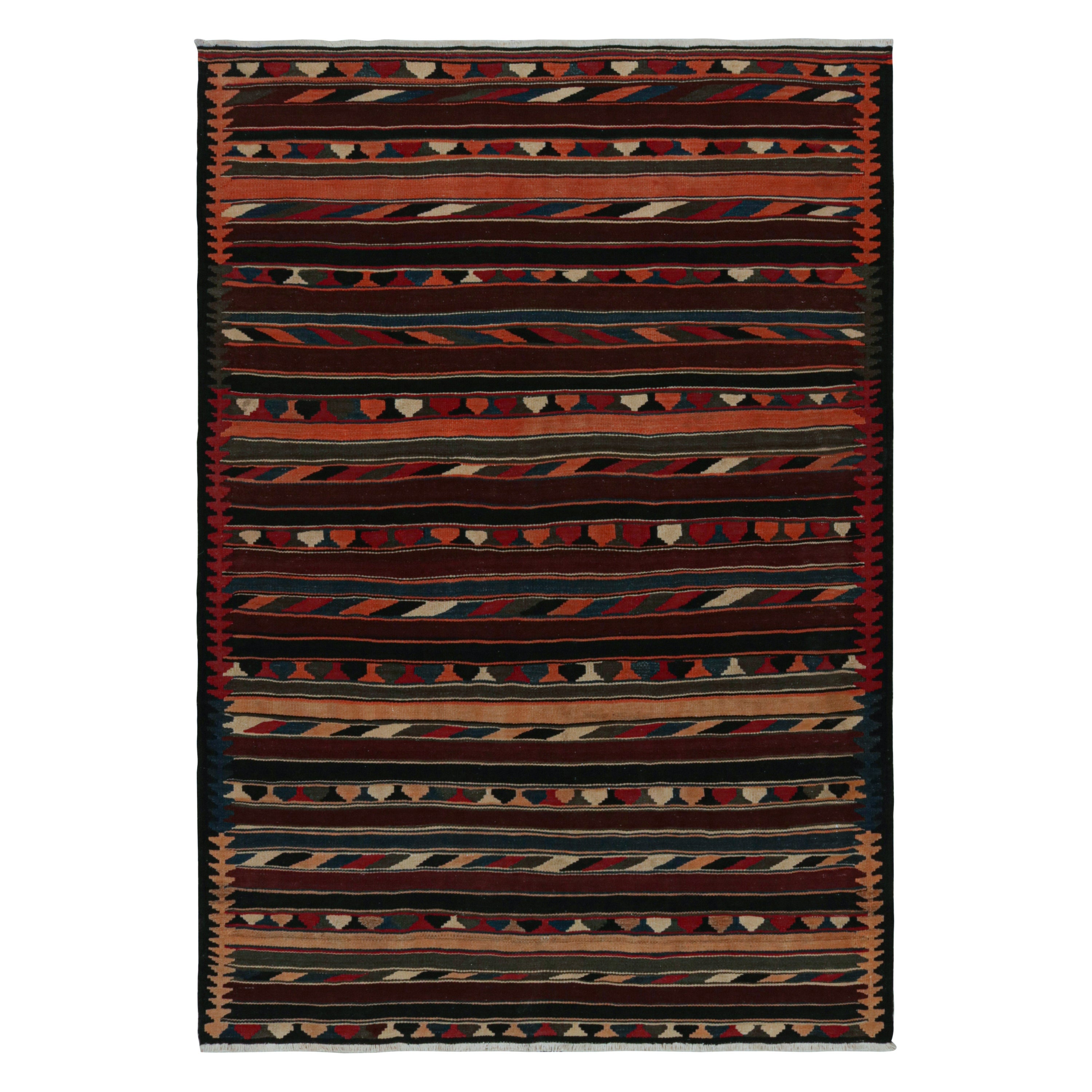 Vintage Afghan Tribal Kilim in Colorful Geometric Patterns, from Rug & Kilim For Sale