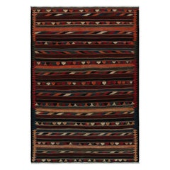 Kilim tribal afghan vintage à motifs géométriques colorés, de Rug & Kilim