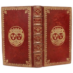 Antique VARENNES. Les Hommes. 1712 - 1st ED - WITH THE GILT ARMS OF LOUIS XIV's DAUGHTER