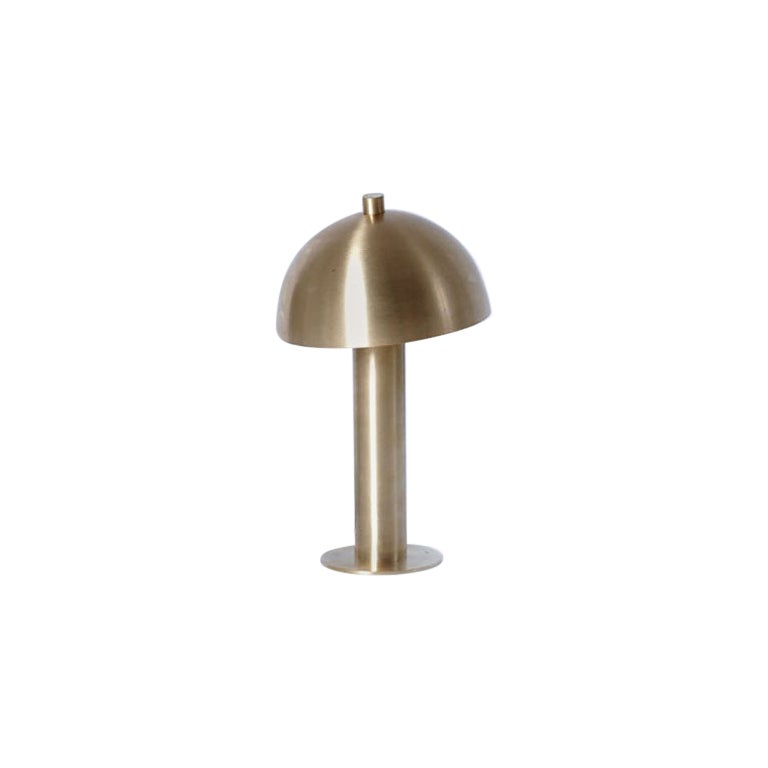 Dot Brass Dome Small Desk Lamp by Lamp Shaper