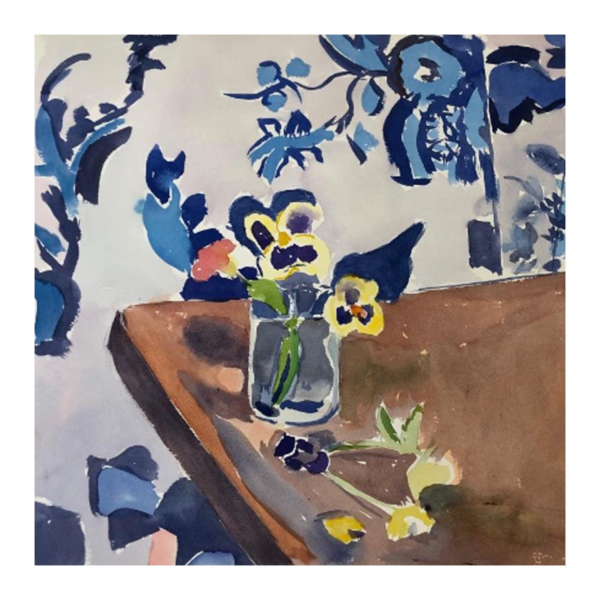 After Matisse “Pansies” by Peggy Kennedy 19″ x 15.5″ For Sale