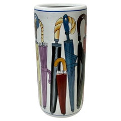 Vintage Italienisch Keramik Umbrella Halter c1960s