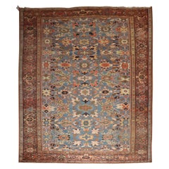 Zabihi Collection Blue Antique Mahal Persian Carpet