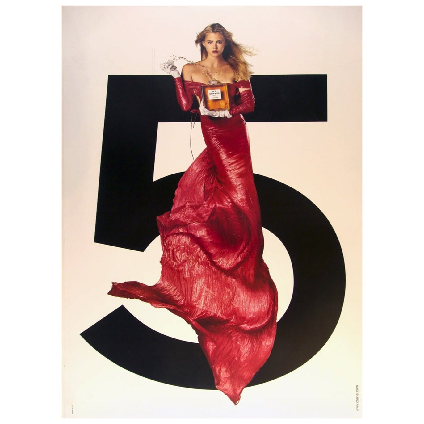 Affiche vintage d'origine Chanel n°5 - Estella Warren, 2001 en vente