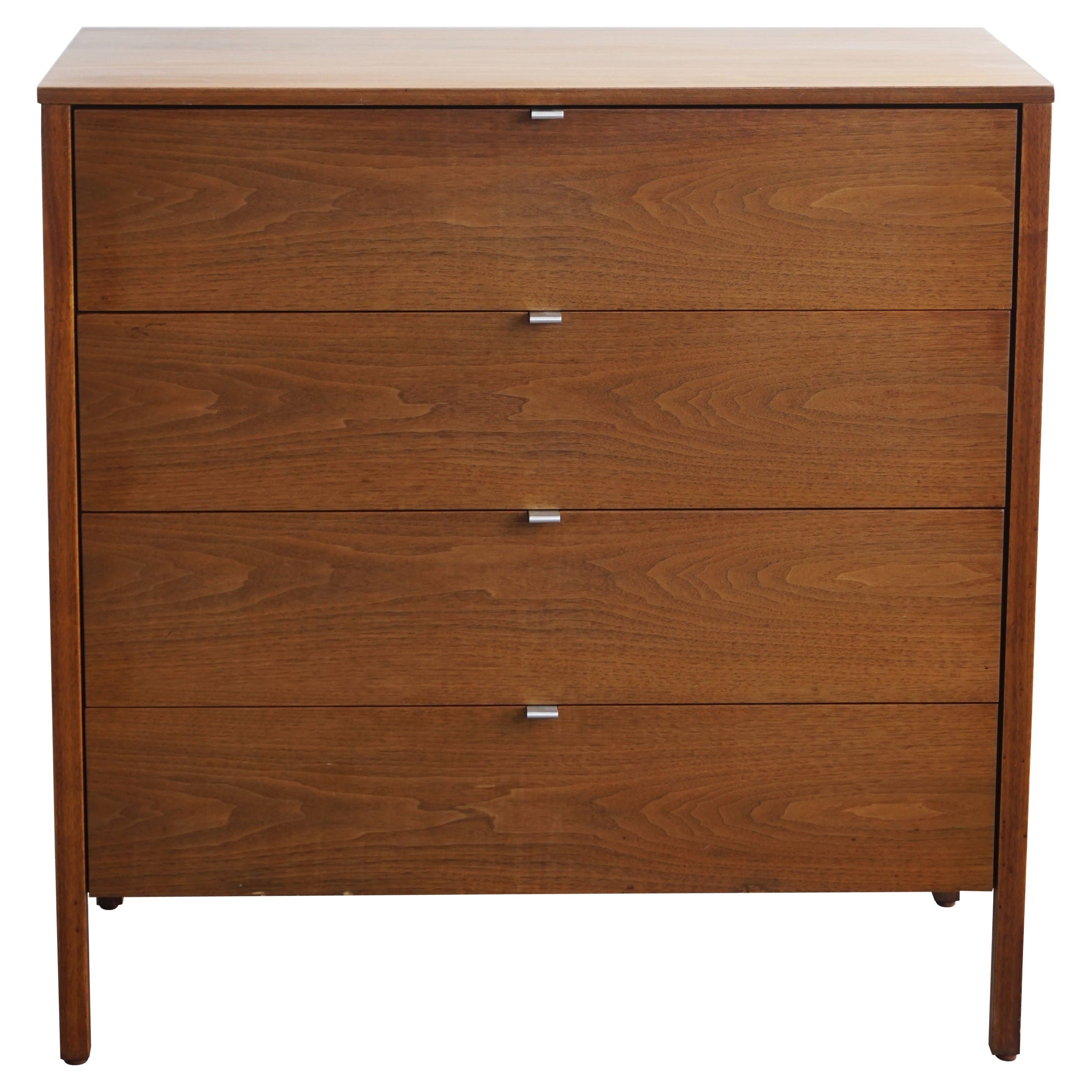 Early Florence Knoll Chest of Drawers Dresser in Walnut
