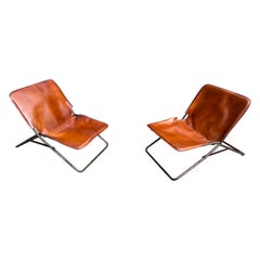 Vintage Lawson-Fenning Leather Sling Chairs
