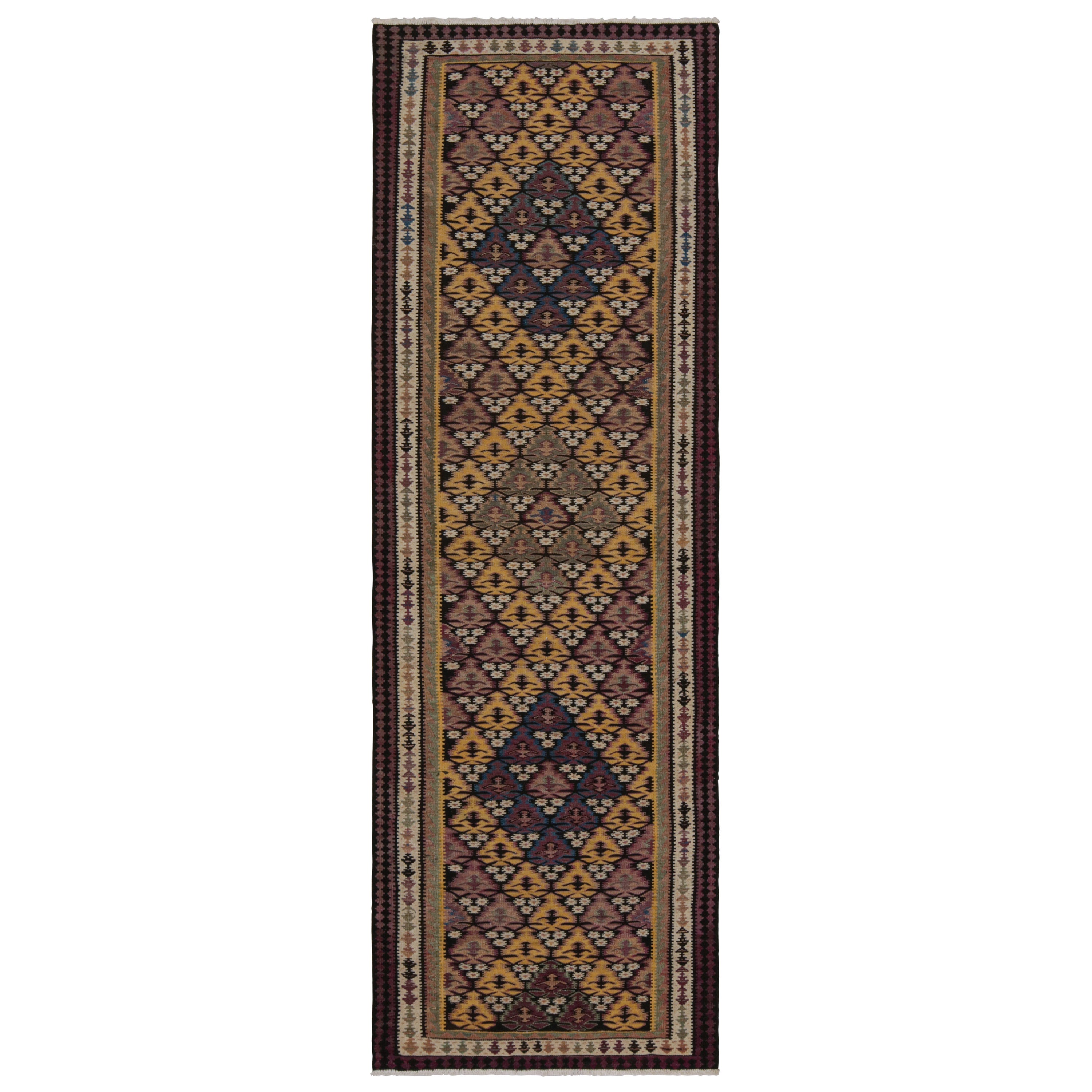 Vintage Persian Kilim in Polychromatic Geometric Patterns, from Rug & Kilim For Sale