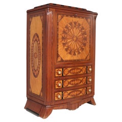 Retro French Art Deco Style Fall Front Bureau