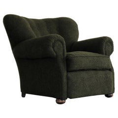 vintage Fritz Hansen lounge chair  model 1518  1940s 