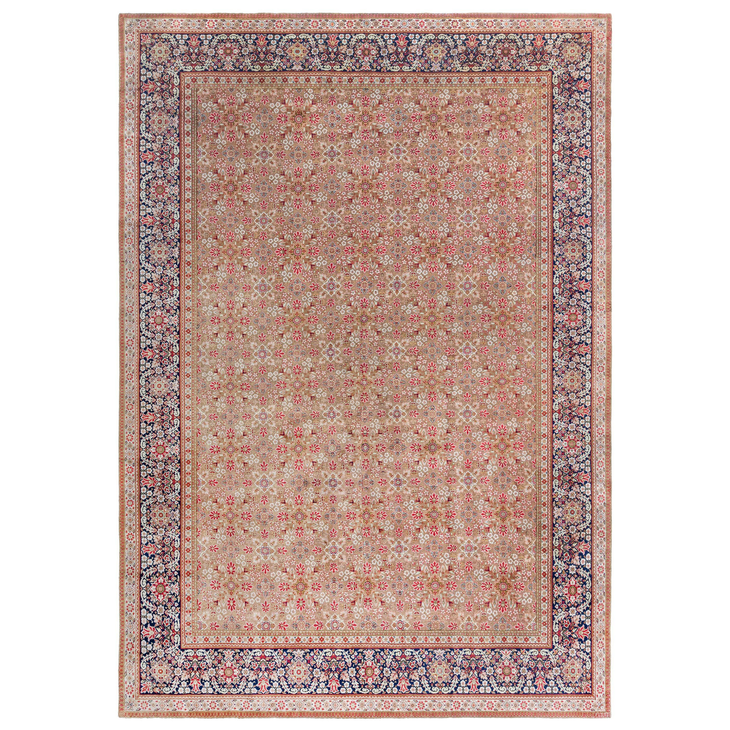 Antique English Wilton Rug 'Size Adjusted' For Sale