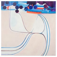 Maillot, French artist. Oil on board. Abstract composition. 1971