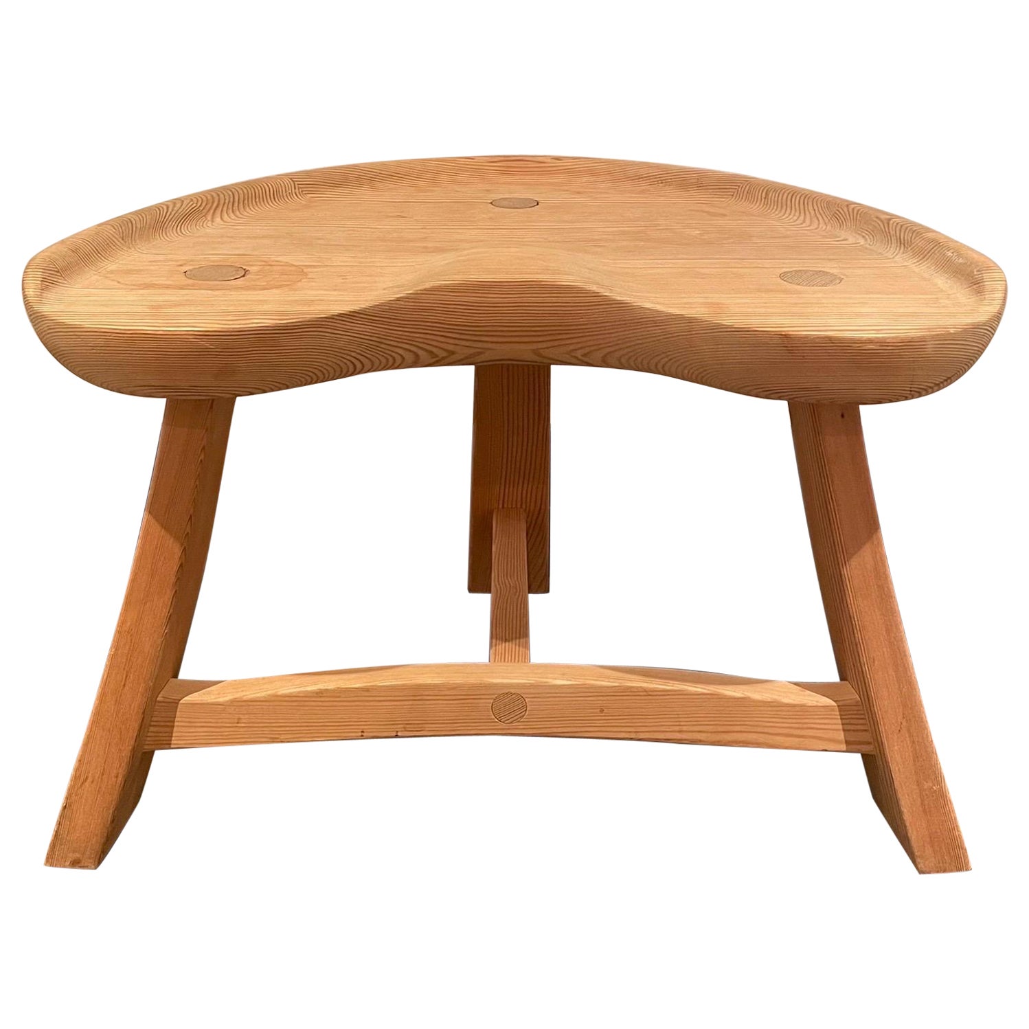 Norwegian 1960s Stool Model 522 in Pine by Krogenaes Möbler