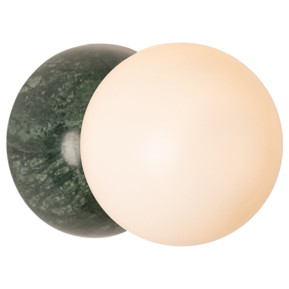 Eklipso Green Marble Wall Sconce by Simone & Marcel For Sale