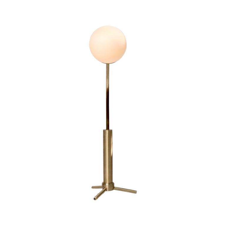 Rhythm Glass Globe Desk Lamp by Lamp Shaper For Sale