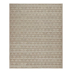Rug & Kilim’s Scandinavian Rug With Beige-Brown Geometric Pattern