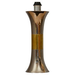 Lampada da tavolo in ottone e cromo Nucci Valsecchi, 1970