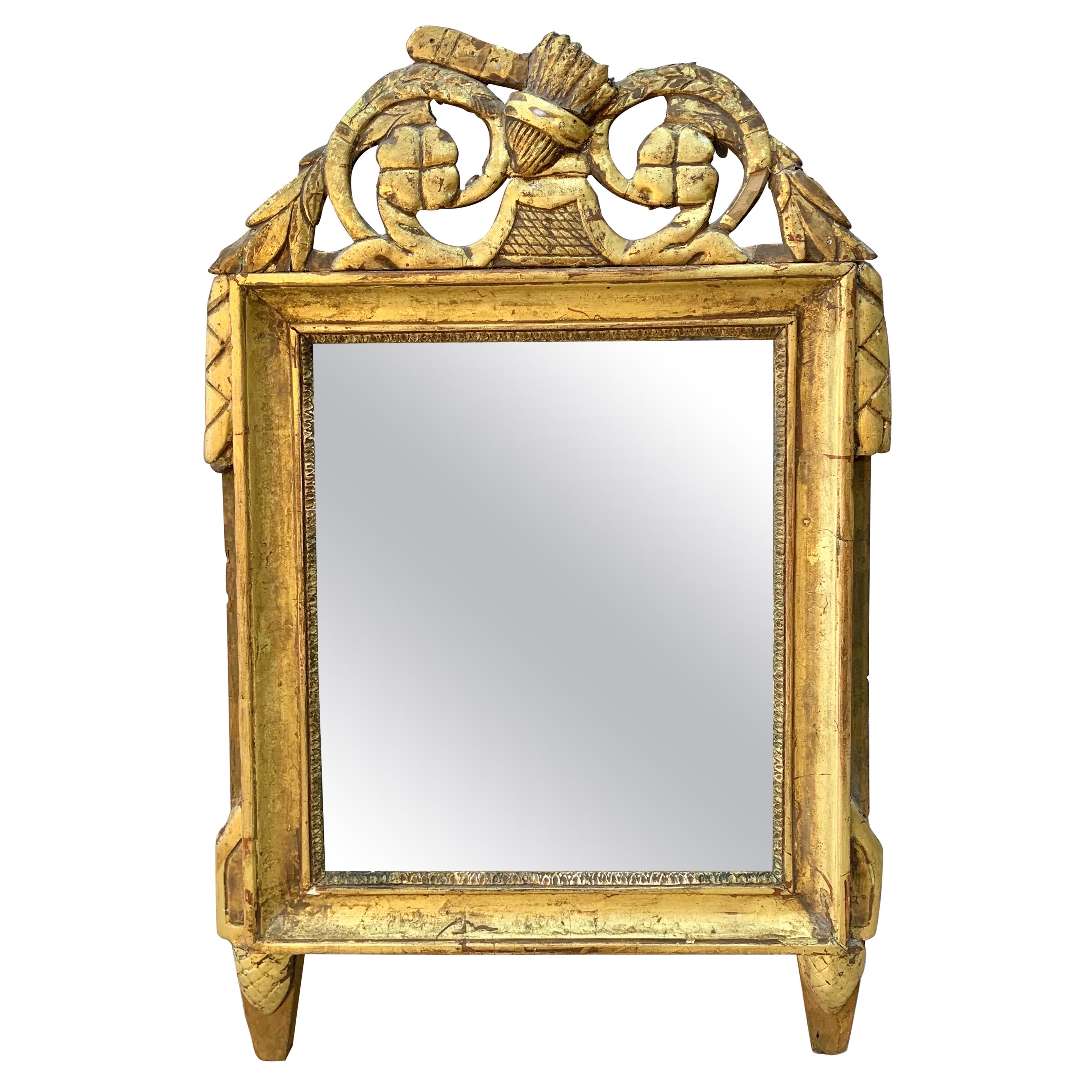 18th Century French Giltwood Wall Mirror