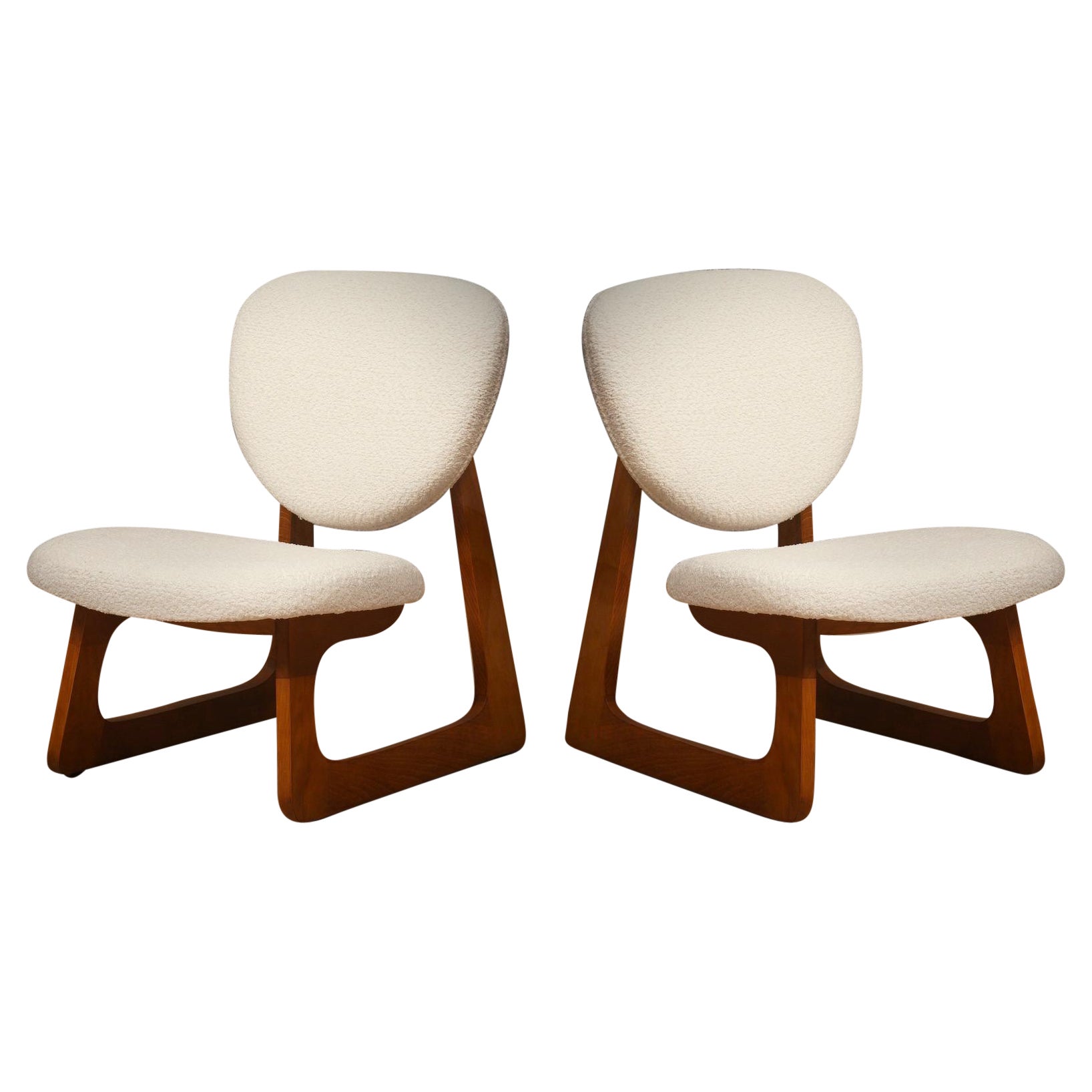 Adrian Pearsall per Craft Associates Mid-Century ArmChairs, 1980 For Sale