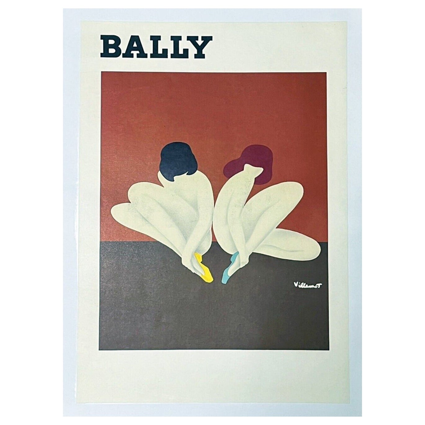 Affiche vintage originale Bally - Lotus, 1977 en vente