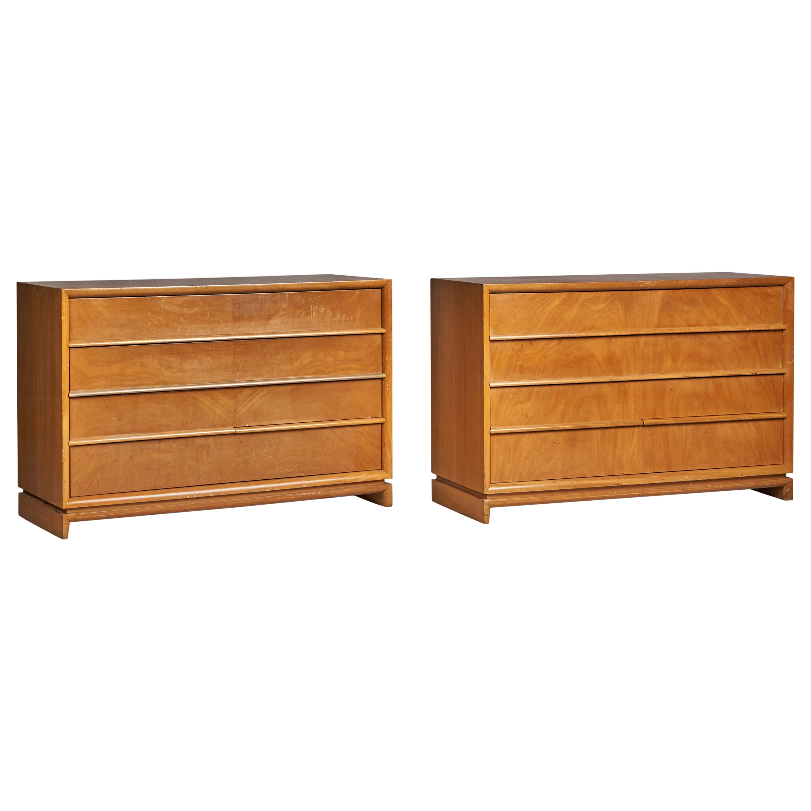 Red Lion Furniture, Dressers, Walnut, USA, 1940s For Sale
