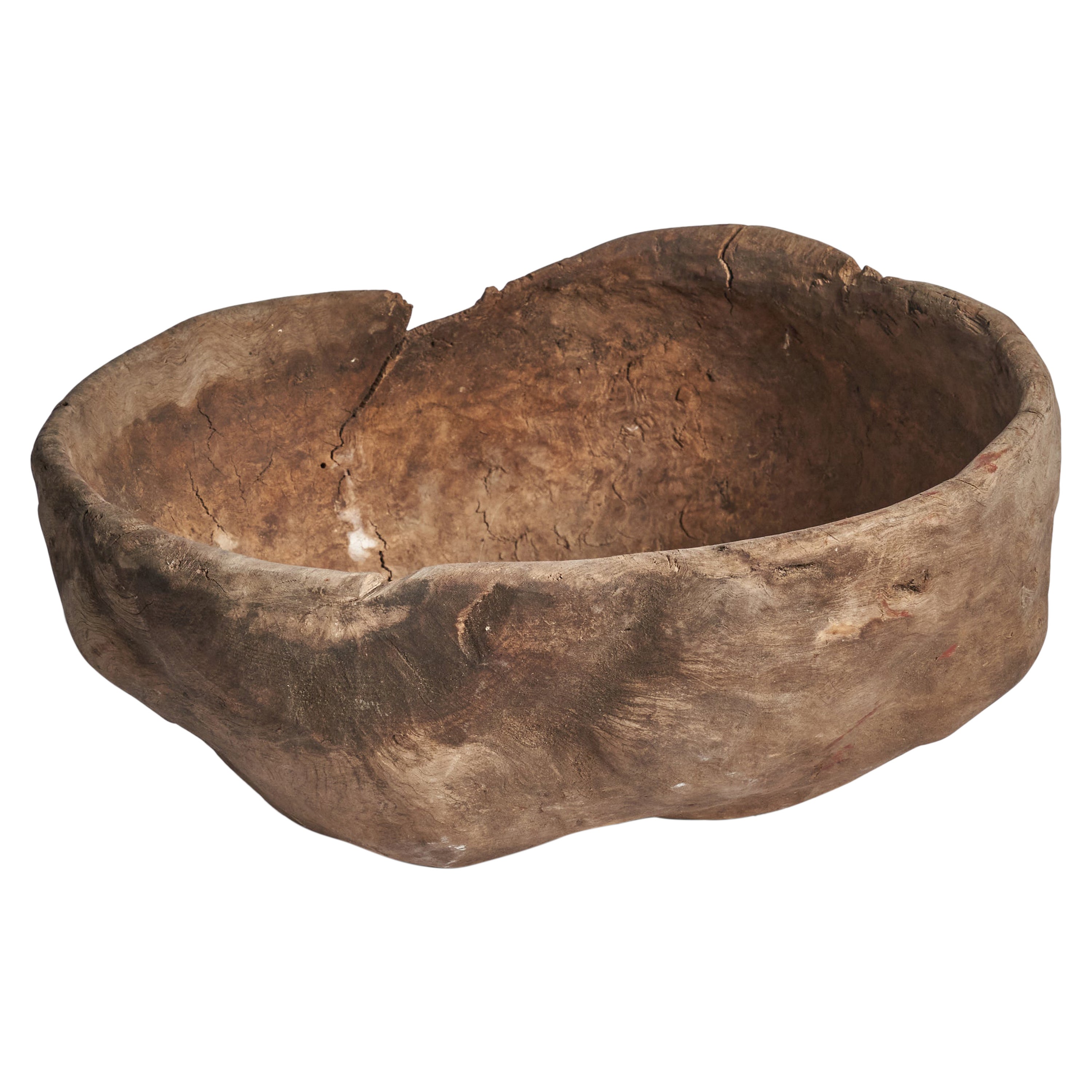 Swedish Craft, Bowl, Wood, Sweden, 18th Century For Sale