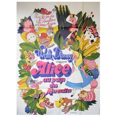 1951 Alice In Wonderland (French) Original Vintage Poster