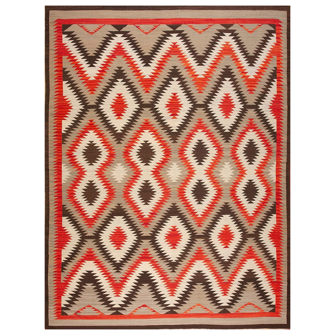 Zeitgenössischer Teppich im Navajo-Stil (9' x 12' - 274 x 365 ) im Angebot