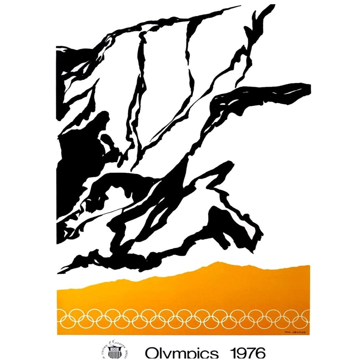 1976 Montreal Olympic Games - Tom George Original Vintage Poster