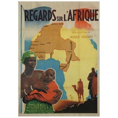'Regards Sur L'Afrique' Original Vintage Poster by Jacques Bonneaud, 1944