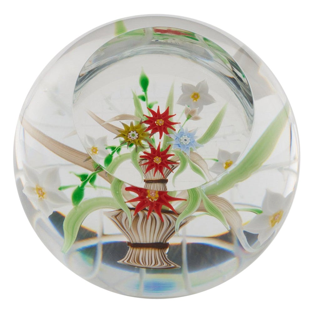 A Caithness Whitefriars Allan Scott Still Life Lampwork Paperweight 1988 For Sale