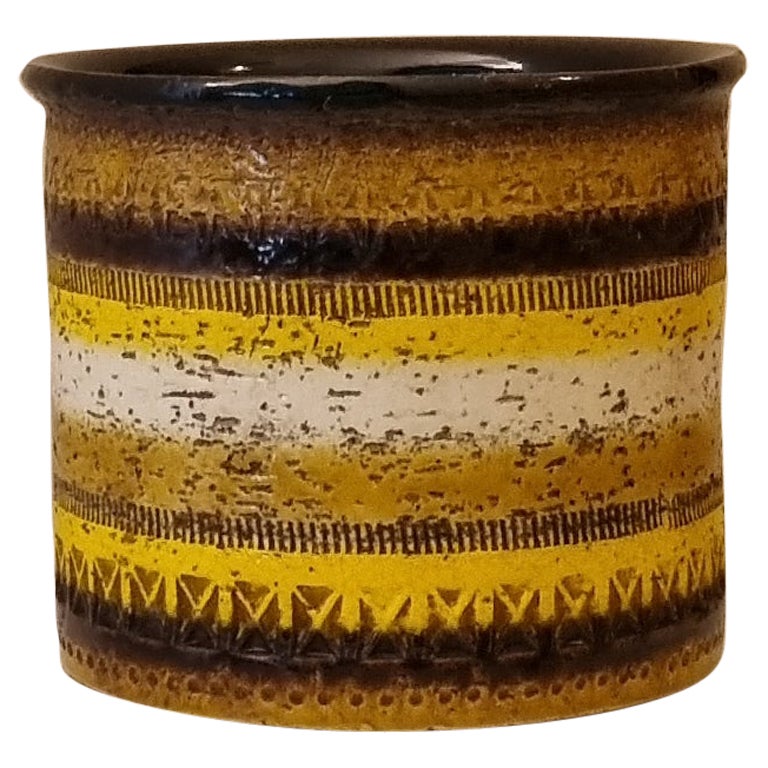 Vase of the Rimini series by Aldo Londi for  Ceramiche Bitossi , 1970