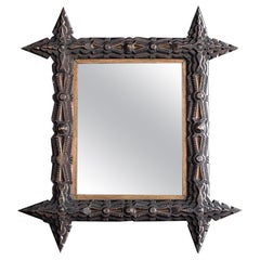 Early 20th Century Tramp Art Mirror 