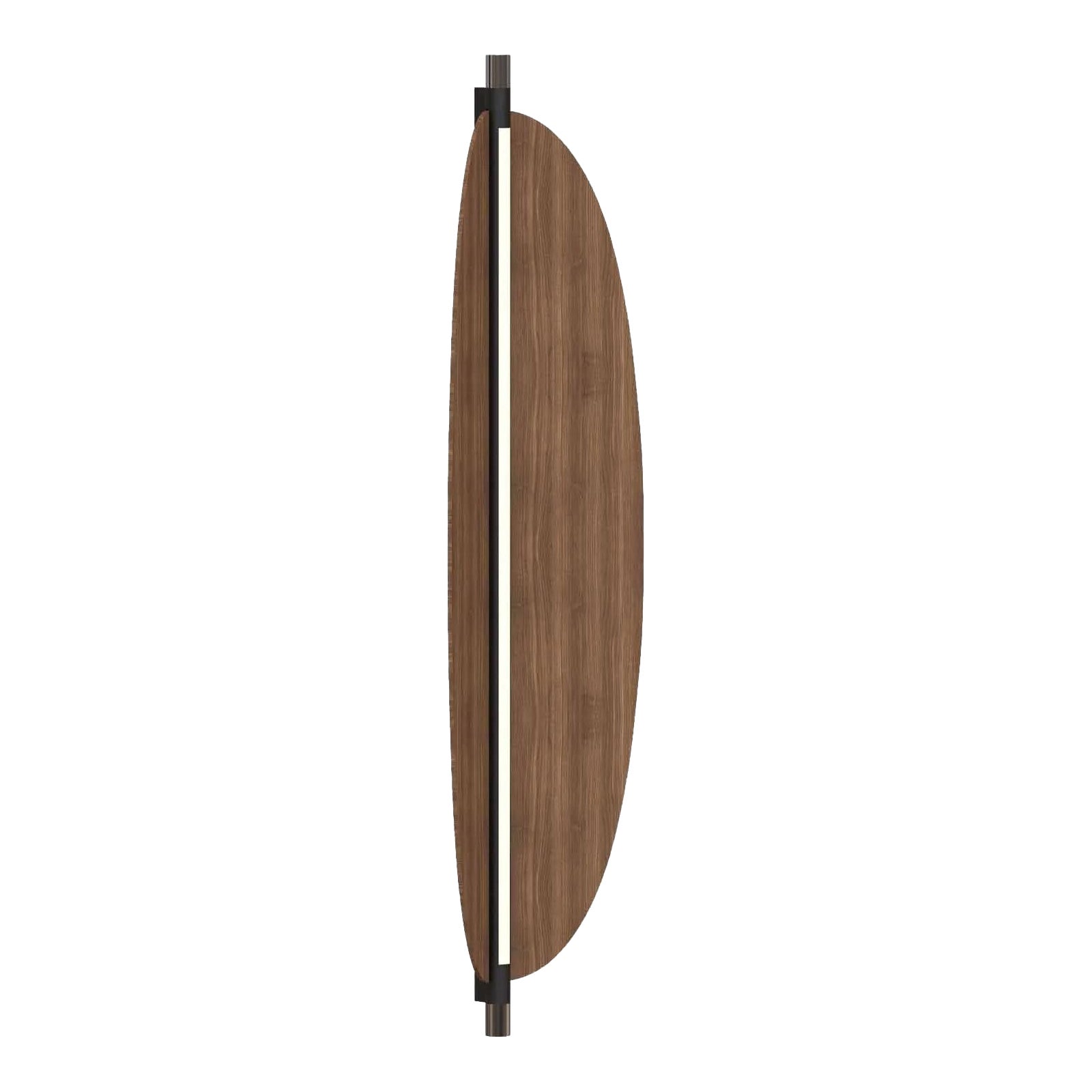 Wall Lamp 'Thula 562.42' by Federica Biasi x Tooy, Black/Nickel + Walnut For Sale