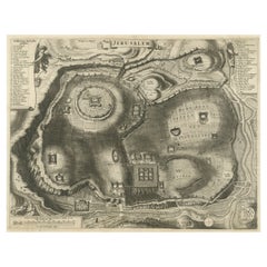 Pianta antica della città di Gerusalemme