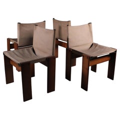 Vintage set of 4 Monk chair, Afra & Tobia Scarpa, Molteni 