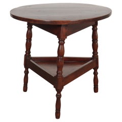 Antique Welsh Fruitwood Cricket Table