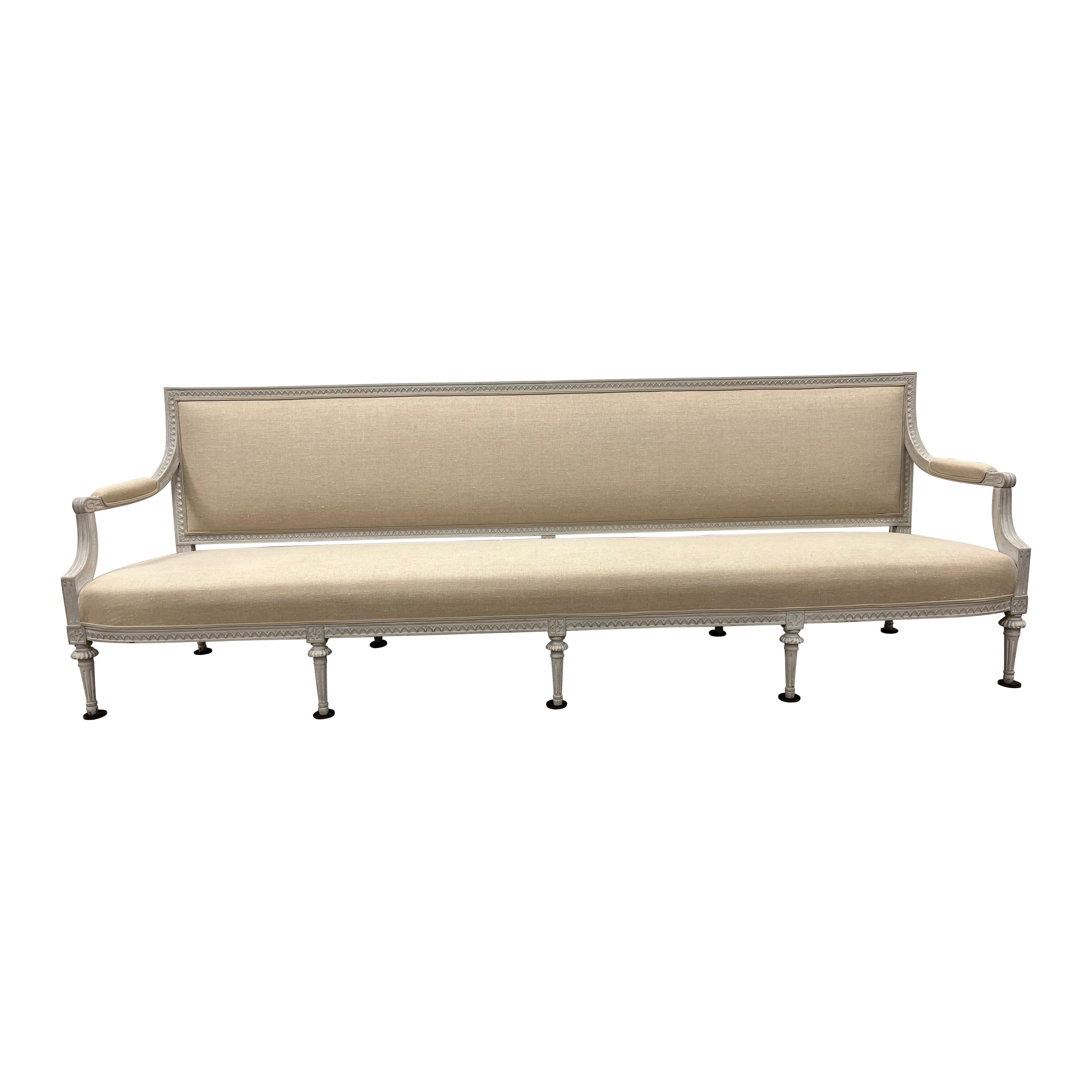 19th Century Swedish Late Gustavian Sofa For Sale