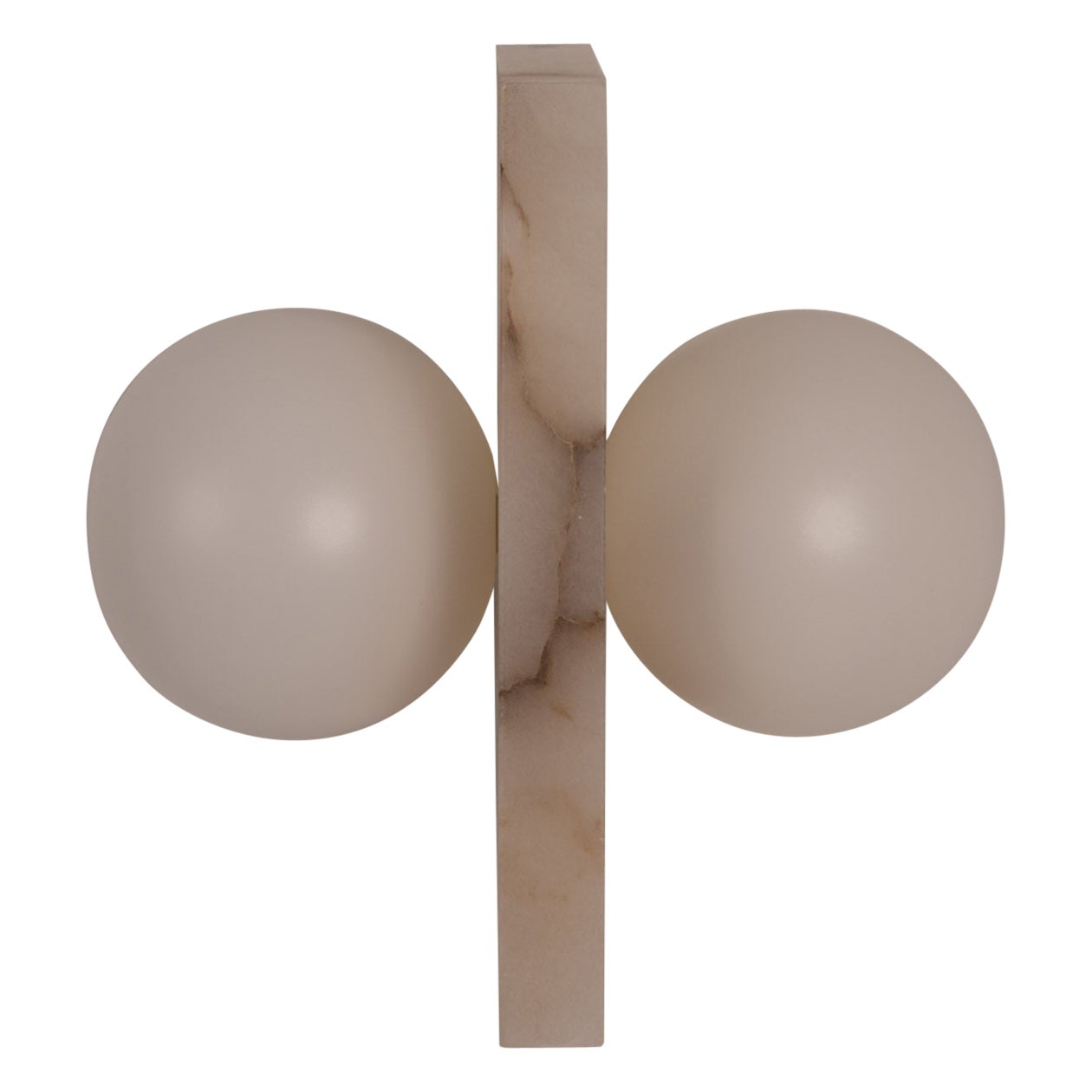 Fluji White Alabaster Wall Sconce by Simone & Marcel