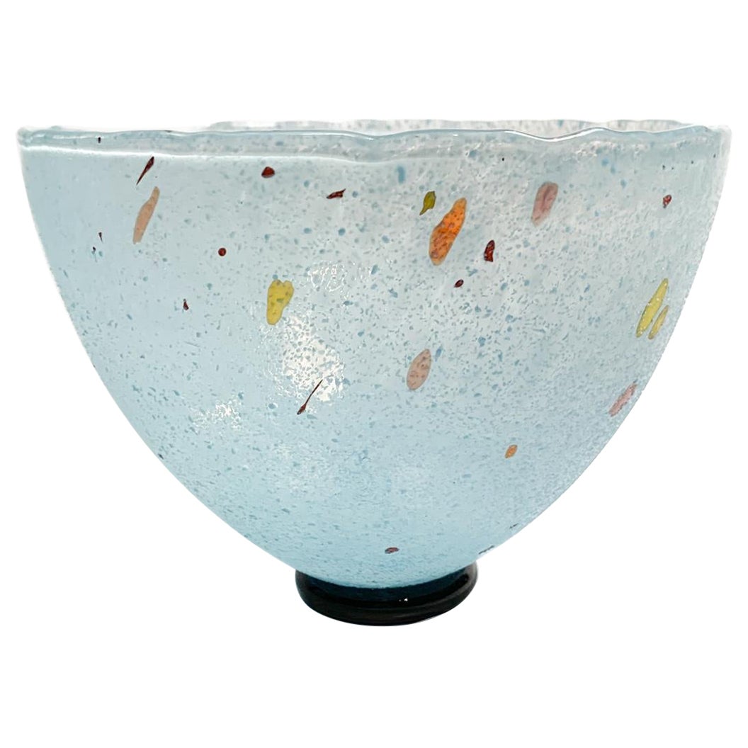 Light Blue Glass Bowl by Bertil Vallien for Kosta Boda form the 90s