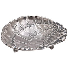 Vintage Cacchione Prestigious Italian Sterling Silver Shell-Shaped Nut/ Trinket Dish