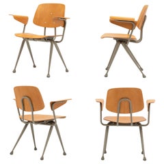 Brunswick-Sessel aus Ahornholz und Sperrholz nach Eames Dcw Jean Prouve - ein Satz von vier Sesseln