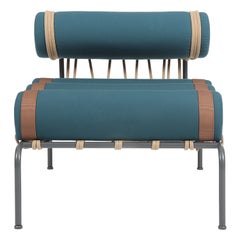 Blu Lago Plain Kylíndo Outdoor Armchair by Dalmoto