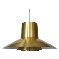 Vintage "Auditorie" Brass Pendant Lamp by Svend Middelboe for Nordisk Solar