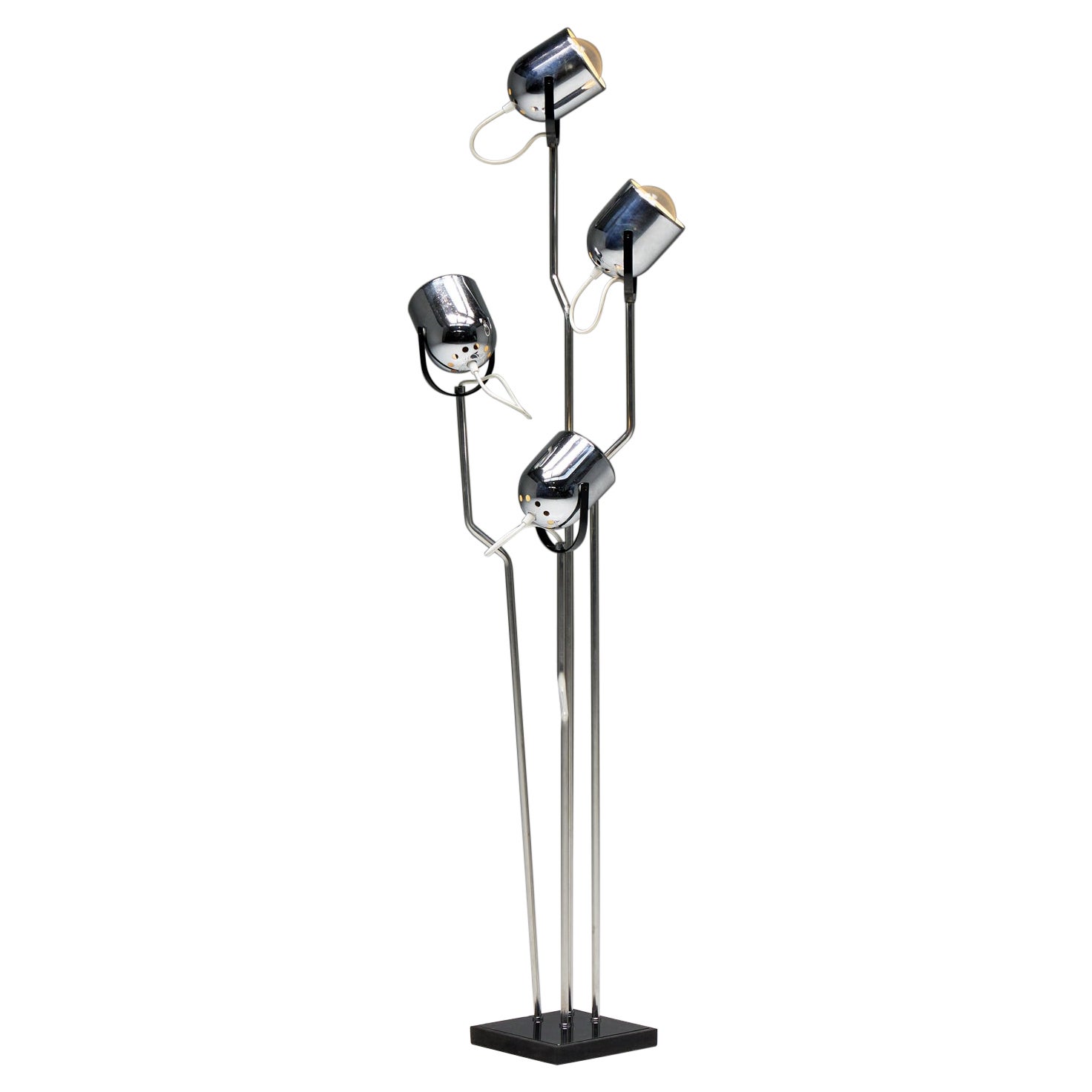 Chrome Floor Lamp by Goffredo Reggiani, Italy, 1970s For Sale