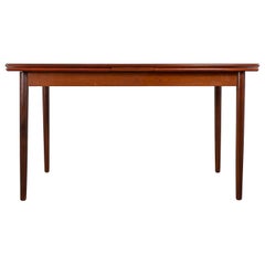 Danish Modern Teak Draw Leaf Dining Table