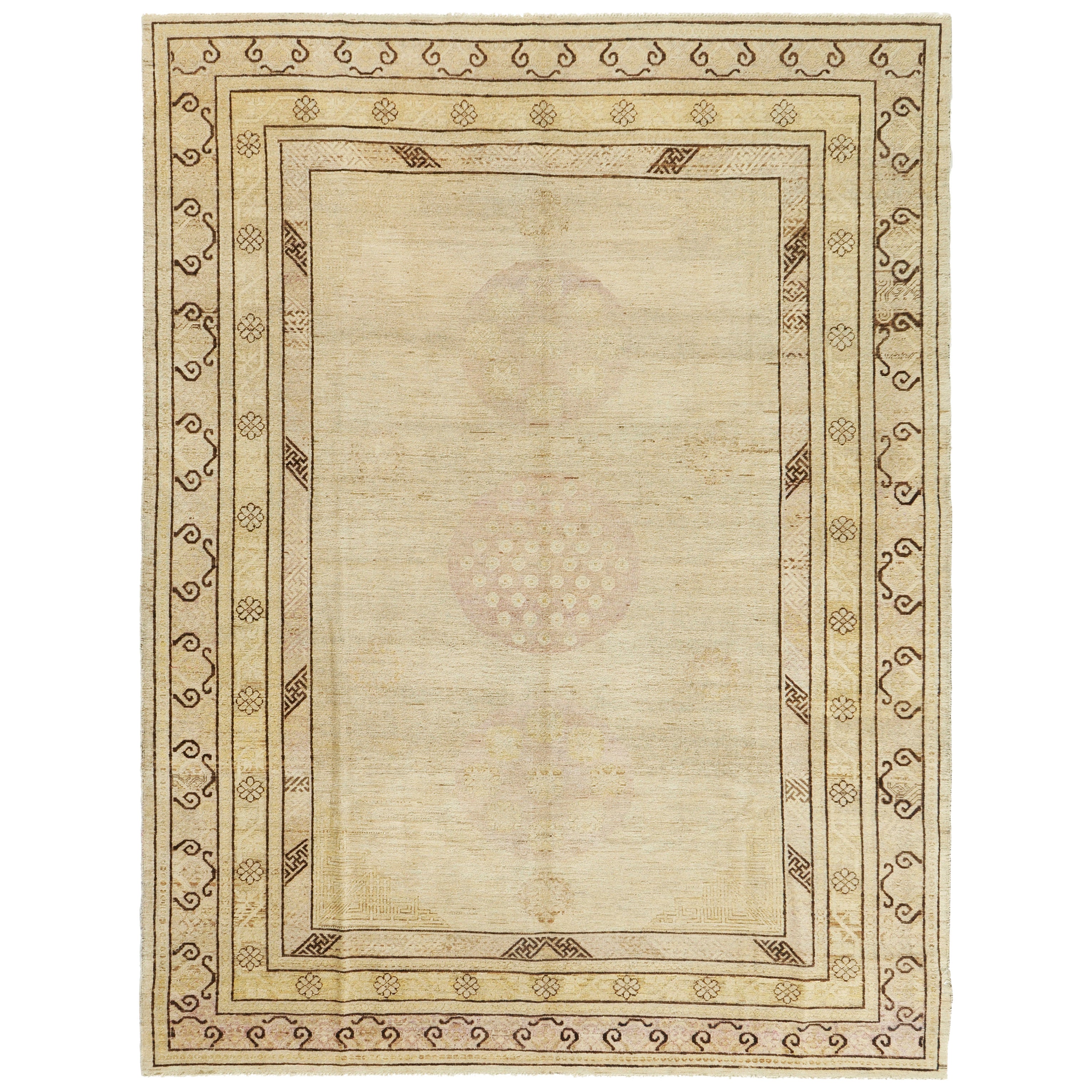 Mehraban Vintage Style 18th Century Khotan Rug