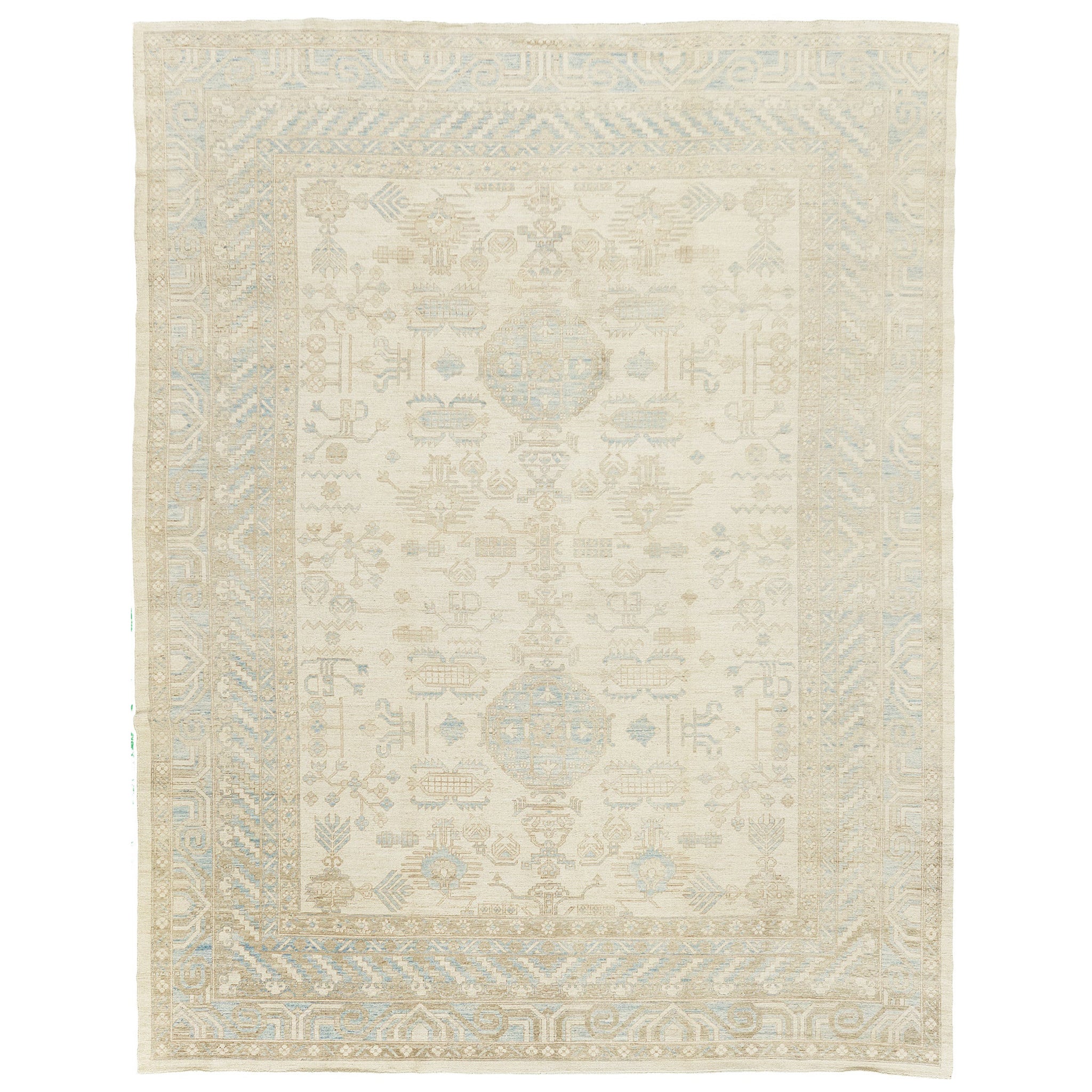 Vintage Style Khotan Revival Rug